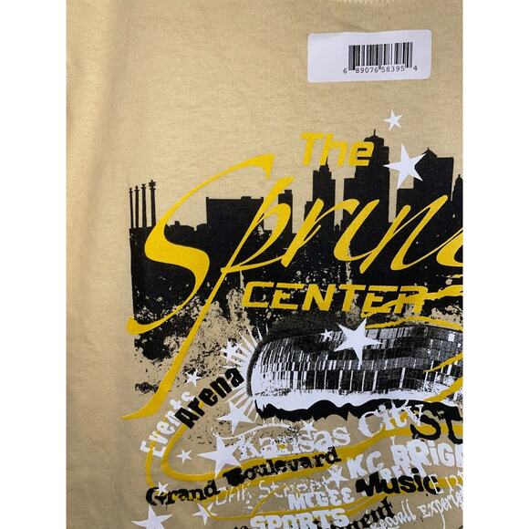 Vintage Sprint Center Shirt Events Arena Music Sports Yellow Graphic Tee Y2K M - Picture 2 of 11